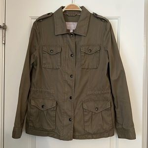 Women’s Banana Republic Olive Green Utility Jacket, Size Medium